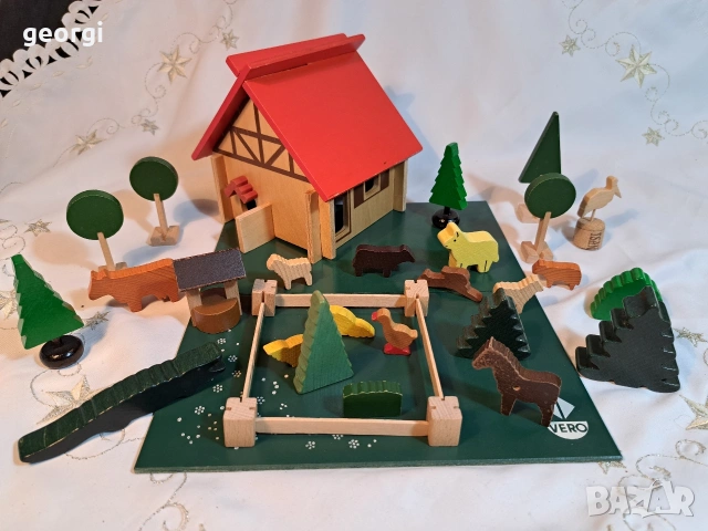 ретро немска игра Vero с дървени фигурки 33/2