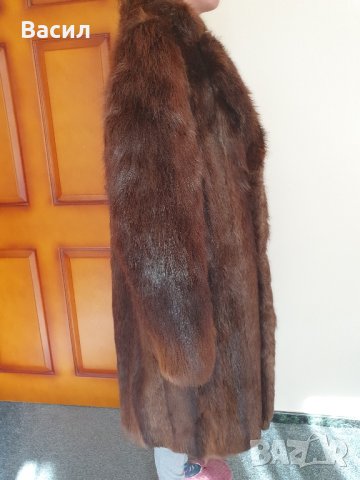 Дълго кожено палто, снимка 3 - Палта, манта - 43801362