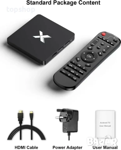 НОВ ТЕСТВАН тв бокс P297 TV Box Quad-Core CPU 4GB RAM 32GB ROM 2.4Ghz/5.0Ghz WiFi 10/100M, снимка 6 - Плейъри, домашно кино, прожектори - 50501228