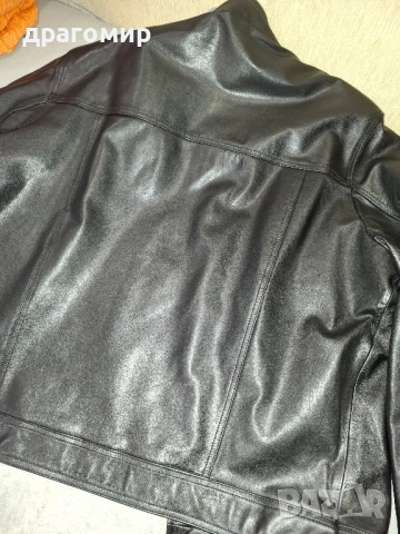 кожено яке от телешка напа, снимка 4 - Якета - 52368346