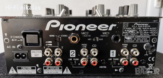 2-канален професионален пулт мишпулт миксер PIONEER  DJM-400, снимка 8 - Ресийвъри, усилватели, смесителни пултове - 43973584