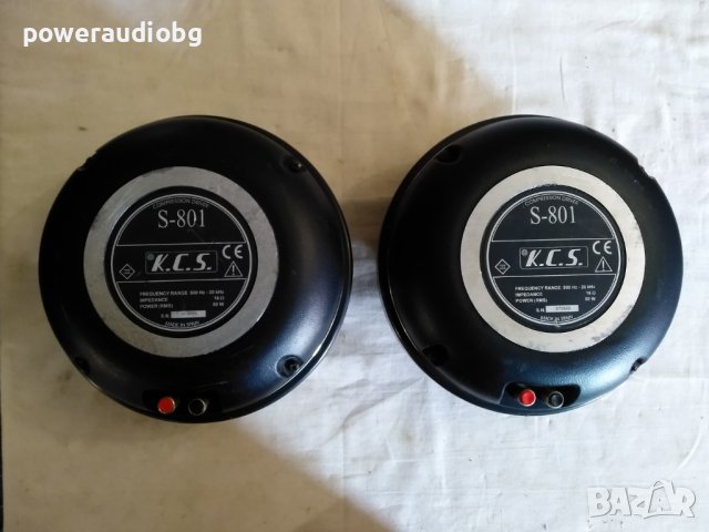 4 инча Високочестотни Драйвери (пищялки) K.C.S. S-801 - 2бр, снимка 4 - Тонколони - 43953148