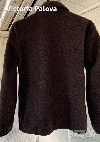 Модерно късо яке/сако KENNY S цвят шоколад, снимка 9 - Якета - 48775618