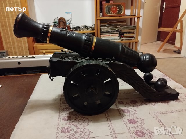Голямо дървено оръдие, снимка 10 - Декорация за дома - 43342719