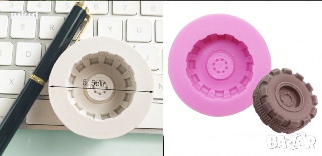 Голяма гума за автомобил силиконов молд форма за торта украса фондан