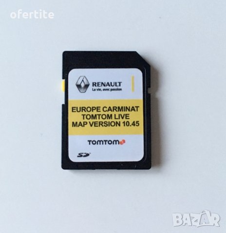 ✅ 2021 RENAULT GPS / SD Card 🔝 Carminat TOMTOM LIVE 10.45 Europa Навигационна Сд Карта