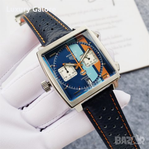 Мъжки часовник TAG Heuer MONACO X GULF с кварцов механизъм, снимка 2 - Мъжки - 37545951