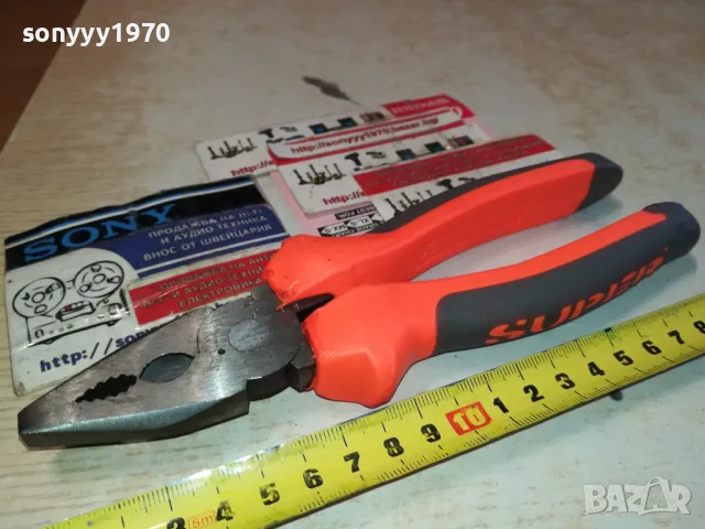 КЛЕЩИ КОМБИНИРАНИ 8 ИНЧА 1312240953, снимка 5 - Клещи - 48329824
