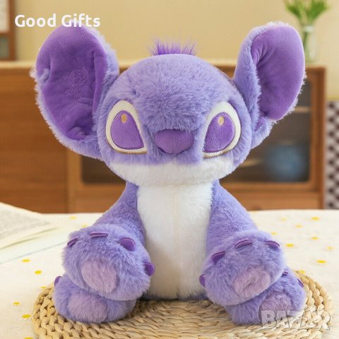 Голяма плюшена играчка Стич, Лилав, от 25см до 120см, снимка 2 - Плюшени играчки - 43129889