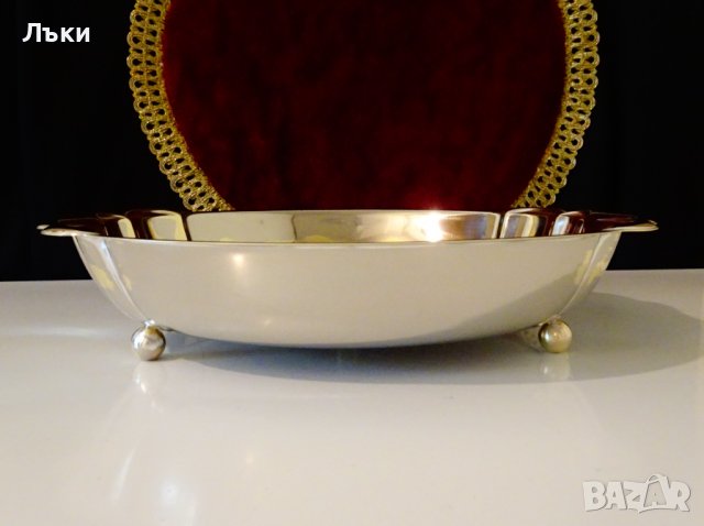 WMF посребрена салатиера,купа,фруктиера,барок. , снимка 3 - Антикварни и старинни предмети - 37716566