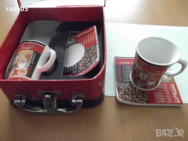 Комплект "SOLECASA" от две чашки за кафе нов, снимка 10 - Сервизи - 43911712