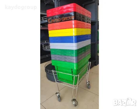 ПРОМОЦИЯ!!! Кошница за пазаруване - синя 22л, търговско оборудване!, снимка 5 - Оборудване за магазин - 35966409