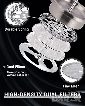 Кафемашина за френска преса POLIVIAR, преносима, снимка 5 - Кафемашини - 47756764