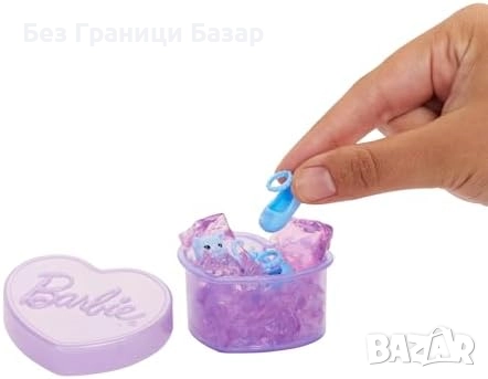 Нова Парти кукла Barbie Chelsea със слайм, аксесоари и домашен любимец, снимка 5 - Кукли - 51896757