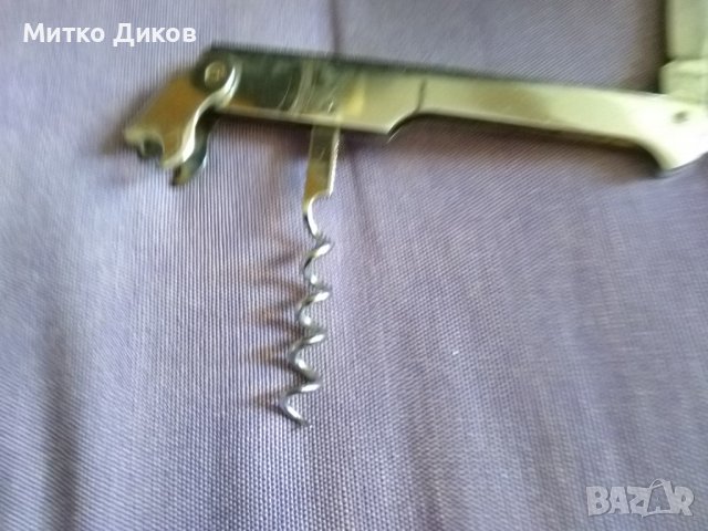 Старо немско ножче от соца без луфт с две отварачки-110х55мм, снимка 4 - Ножове - 39164338