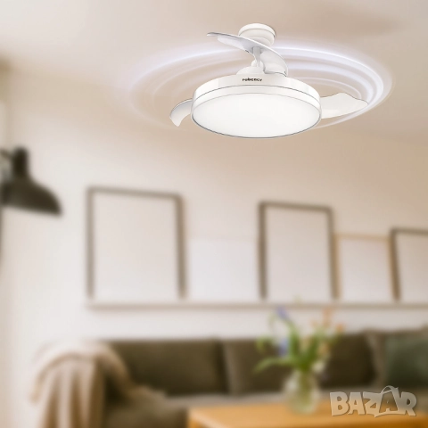 Вентилатор за таван с осветление,  Brizy Bright Foldable -50% отстъпка, снимка 4 - Друга електроника - 51926864