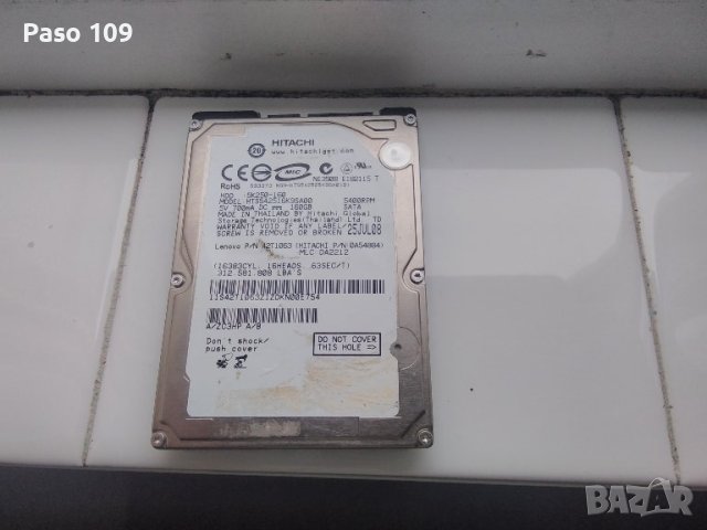 оригинален хард диск за лаптопи хитачи 160GB перфектен , снимка 4 - Части за лаптопи - 43829173