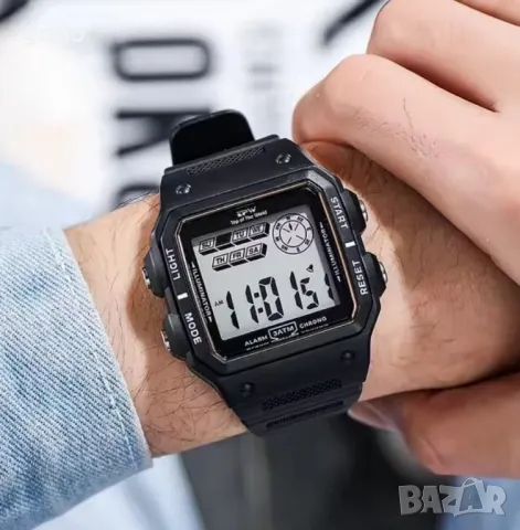 Дигитален спортен мъжки часовник TPW, водоустойчив до 50м., снимка 4 - Мъжки - 49927557