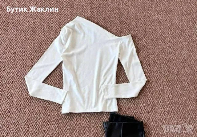 Дамска блуза с отворено рамо, снимка 3 - Блузи с дълъг ръкав и пуловери - 47133278