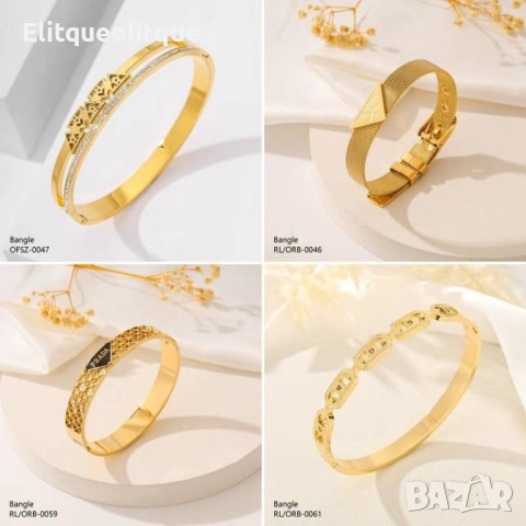 гривни от висококачествена стомана chanel hermes gucci, снимка 12 - Гривни - 52185539