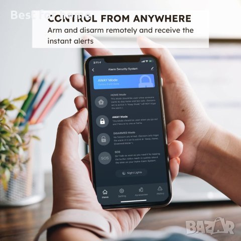 Автономна WiFi алармена система AGSHOME, снимка 4 - Други - 44004494