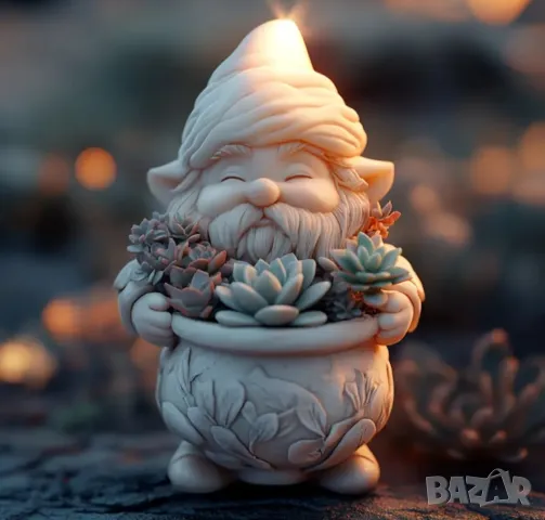 Молд кашпа гномче, снимка 3 - Форми - 49991141