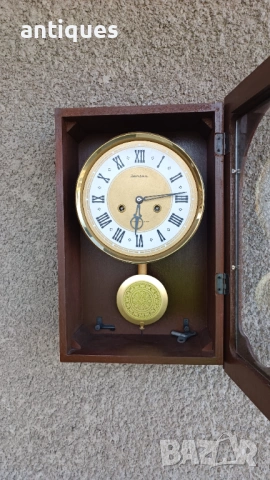 Стар руски стенен часовник - Янтар / Jantar - 1985г. - №1 , снимка 4 - Антикварни и старинни предмети - 53411571