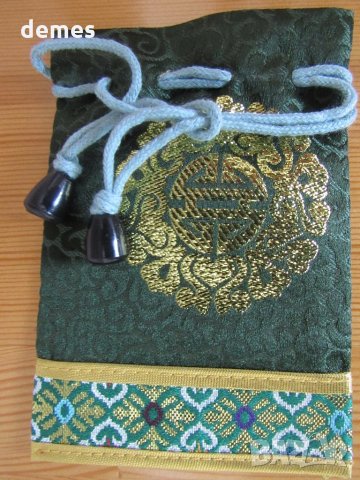 Традиционна торбичка тип пунгия от плат DELL от Монголия-3, снимка 7 - Други ценни предмети - 28727238