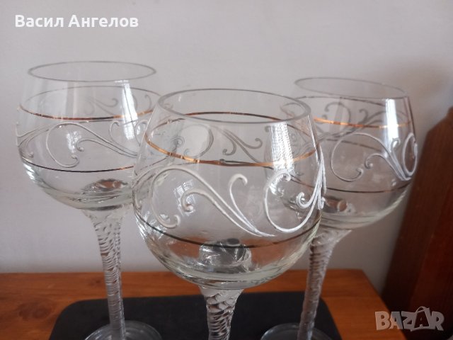 кристални ретро чаши, снимка 2 - Сервизи - 43747065