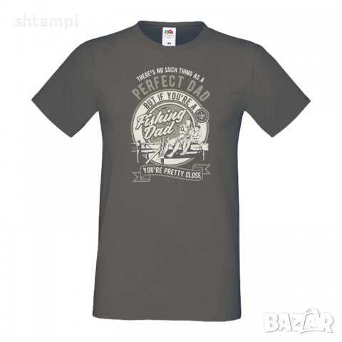 Мъжка тениска Fishing Dad За риболов,Рибар,Риболовец,Риба,Изненада,Подарък,Празник 
