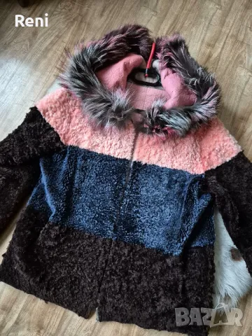 Бутиково палто, естествена кожа