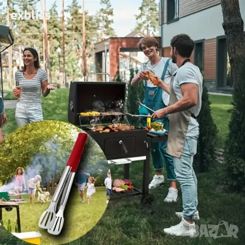 Кухненска щипка за барбекю, снимка 7 - Прибори за хранене, готвене и сервиране - 50760767