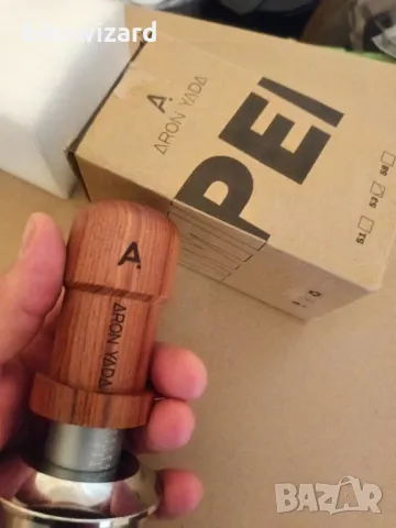 Тампер за кафе AronYada 53 мм. динамометричен с дръжка от дърво НОВ, снимка 7 - Други - 50092098