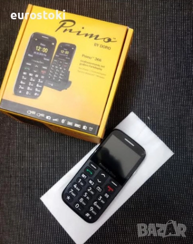 Мобилен телефон Doro Primo 366, мобилен телефон за възрастни хора, със стойка за зареждане, снимка 4 - Други - 52471982