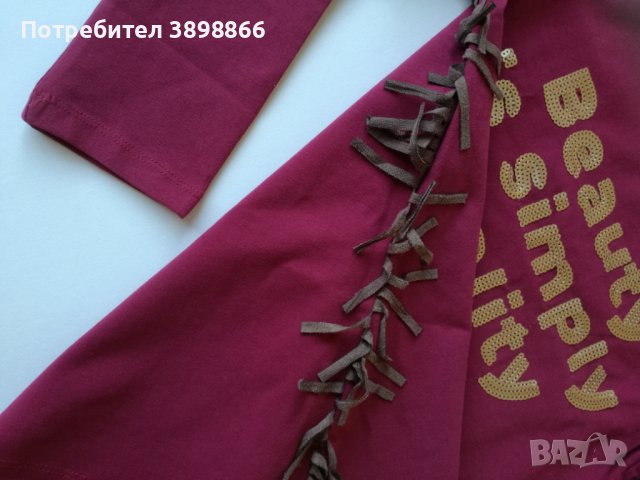 Блуза момиче дълъг ръкав - размер 128 - 134 см., снимка 3 - Детски Блузи и туники - 43342352