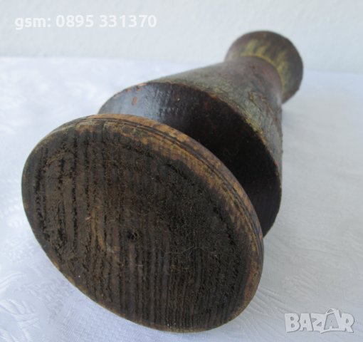 Дървена ваза, стара, снимка 4 - Вази - 40211744