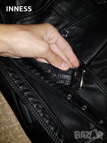 Кожено яке, снимка 3 - Якета - 28916561