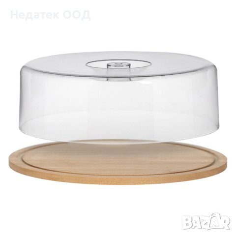  Кутия за торта и сладки, с прозрачен капак, Ø28см