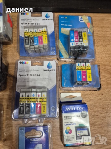 Нови запечатани мастилени касети за цветни принтери, снимка 5 - Принтери, копири, скенери - 53487466