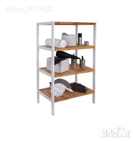 Етажерка за баня-МДФ и бамбук