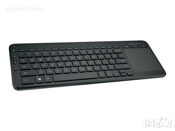 Клавиатура с вграден тъчпад Безжична Microsoft N9Z-00221 All-in-One Media Keyboard, снимка 2 - Клавиатури и мишки - 34885300
