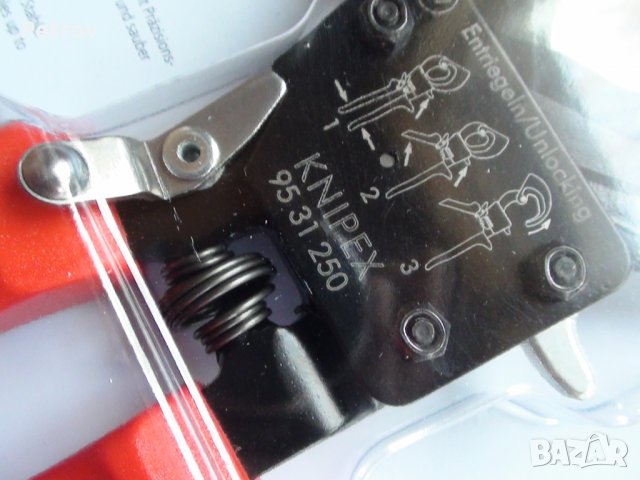 KNIPEX 95 31 250 - PROFI Кабелна Ножица 32mm/240mm²!! ЧИСТО НОВА !! ORIGINAL KNIPEX Made in Germany!, снимка 9 - Клещи - 32161293