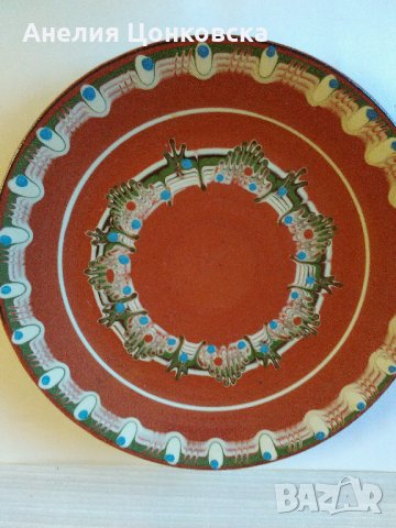 Стара керамична чиния, снимка 2 - Антикварни и старинни предмети - 27234828