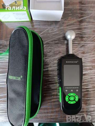 Професионален Влагомер RDINSCOS Стена/Зидария/дърво/мазилка/замазка/бетон/гипс, снимка 3 - Измервателни инструменти - 52047599