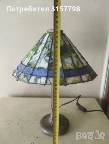 Настолна лампа в стил Тифани, снимка 3 - Настолни лампи - 50768520
