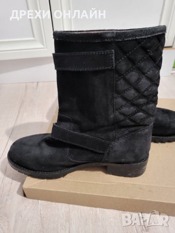 Боти Massimo Dutti естествен велур, снимка 4 - Дамски боти - 43281850