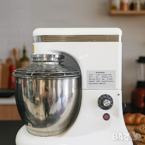 Планетарен миксер ST-BH7 – 7L професионален помощник в кухнята, снимка 4 - Друга електроника - 51851753