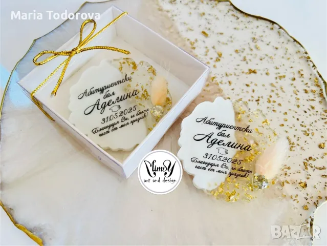 Магнит, сувенир подарък за гостите на сватба, кръщене, юбилей, абитуриентски бал, снимка 4 - Други - 41488531