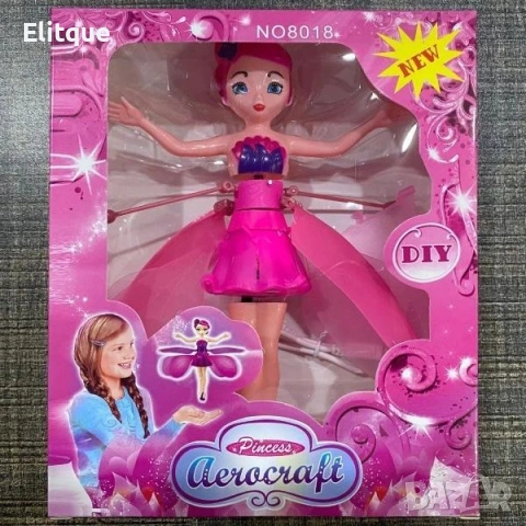 Магическа летяща приказна фея "Ella" Princess Aircraft с LED светлини, снимка 4 - Кукли - 53444329