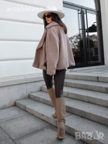 Дамско пухкаво яке FLUFFY, 3цвята , снимка 3 - Якета - 48635790